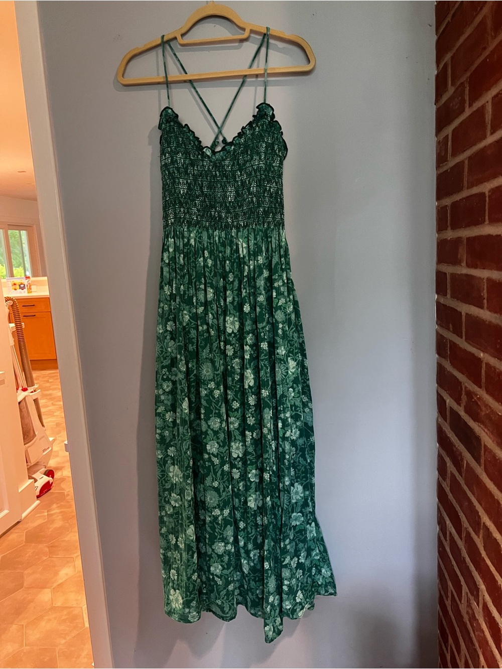 Free People Green Floral Maxi Dress - Picture 2 of 2